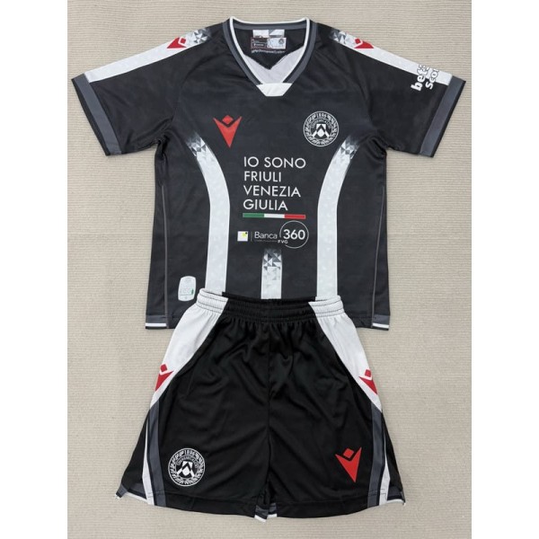 2025/26 Udinese Calcio Home Black Fans Kids Soccer jersey