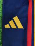 2026 Spain Dark Blue Half Pull Training Pants