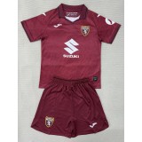 2025/26 Torino Home Crimson Fans Kids Soccer jersey