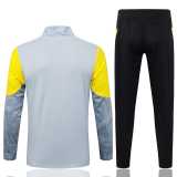 2025/26 Dortmund Gray Kids Half Pull Tracksuit