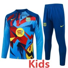 2025/26 BAR Blue Kids Half Pull Tracksuit