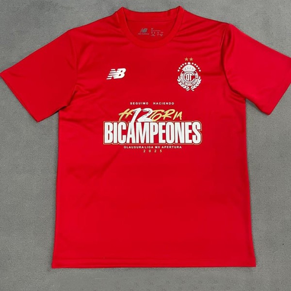 2025/26 Toluca Red Training Shirts