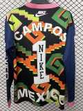 M Mexico GKL Campos #1 Retro Long Sleeve Soccer jersey
