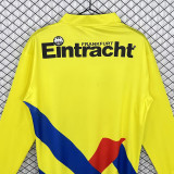 1993/95 Frankfurt Away Yellow Retro Long Sleeve Soccer jersey