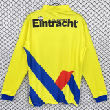 1993/95 Frankfurt Away Yellow Retro Long Sleeve Soccer jersey