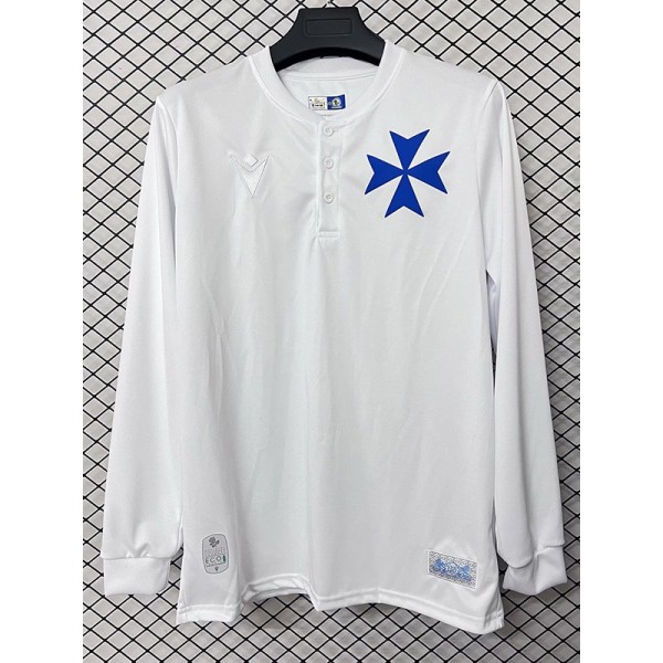2025/26 Blackburn Rovers 150th Anniversary Edition White Fans Long Sleeve Soccer jersey