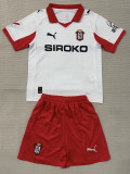 2025/26 Sporting de Gijon 3RD White Fans Kids Soccer jersey