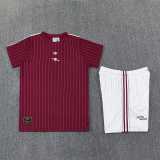 26/27 ASN Jujube red Training Shorts Suit
