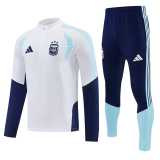 2026 Argentina White Half Pull Tracksuit
