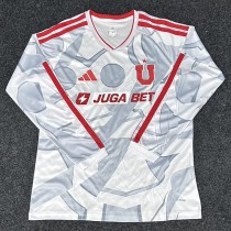 26/27 Universidad de Chile Special Edition Gray Fans Long Sleeve Soccer jersey