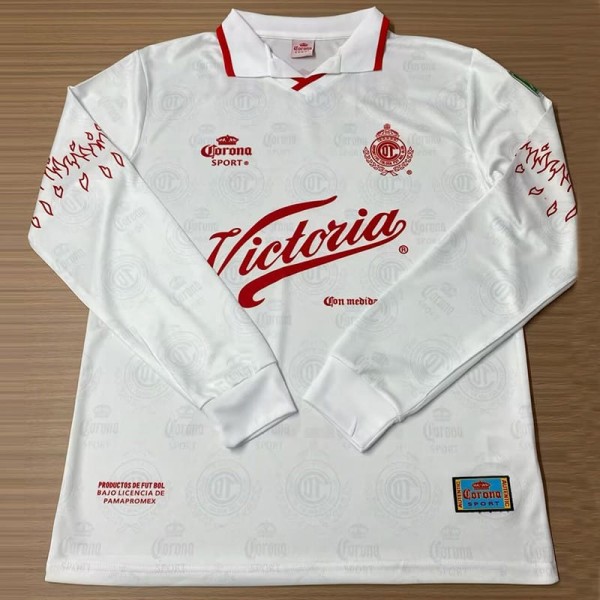 1995/97 Toluca Away Retro Long Sleeve Soccer jersey
