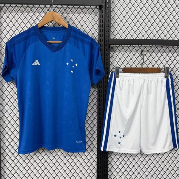 26/27 Cruzeiro Home Fans Kids Soccer jersey