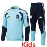 2026 Argentina Light blue Kids Tracksuit