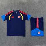2026 Colombia Royal blue Training Shorts Suit
