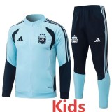 2026 Argentina Light blue Kids Tracksuit