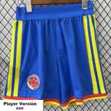 [PLAYER] 2026 Colombia Special Edition Blue Player Soccer Shorts