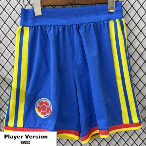 [PLAYER] 2026 Colombia Special Edition Blue Player Soccer Shorts