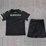 2025/26 Dortmund black Rote Erde 100th Anniversary Fans Kids Soccer jersey