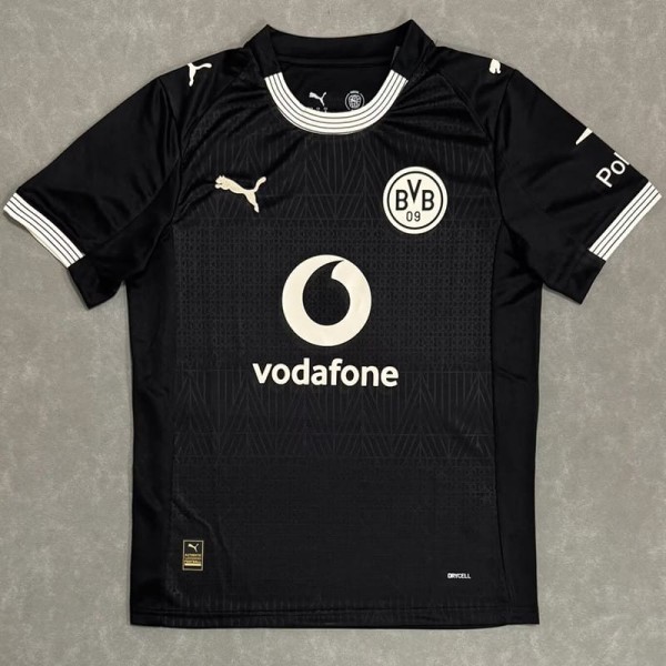 2025/26 Dortmund black Rote Erde 100th Anniversary Black Fans Soccer jersey