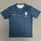 2026 Brazil Green Black Training Shirts