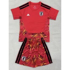 2026 Japan Goalkeeper Red Fans Kids Soccer jersey