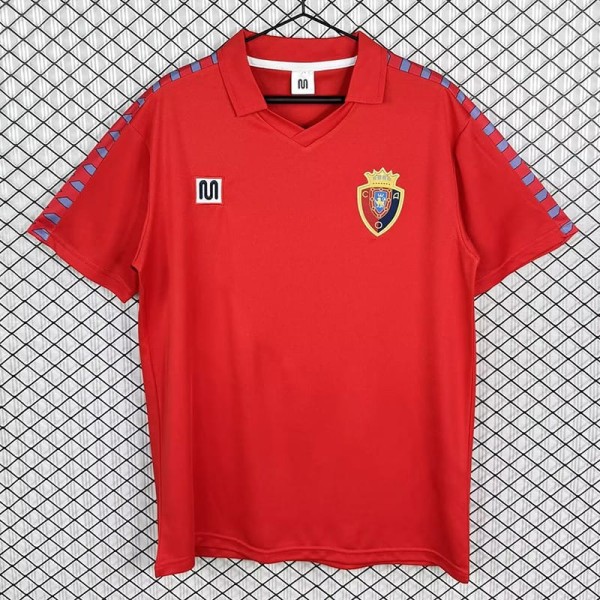 1983/84 Osasuna Home Red Retro Soccer jersey