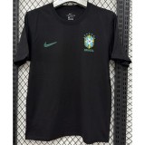 2025 Brazil Black Training Shirts