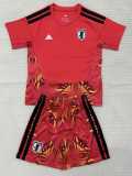 2026 Japan Goalkeeper Red Fans Kids Soccer jersey