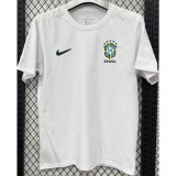 2025 Brazil White Training Shirts
