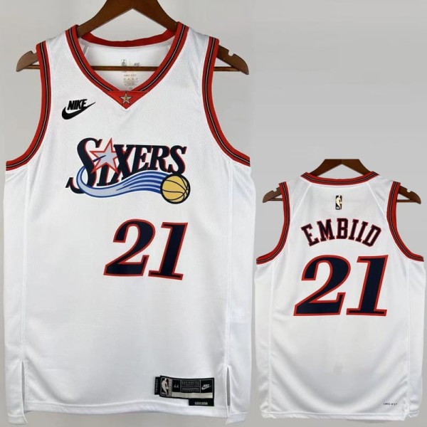 2025/26 76ERS EMBIID #21 NBA Jerseys