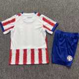 2026 Paraguay Home Fans Kids Soccer jersey