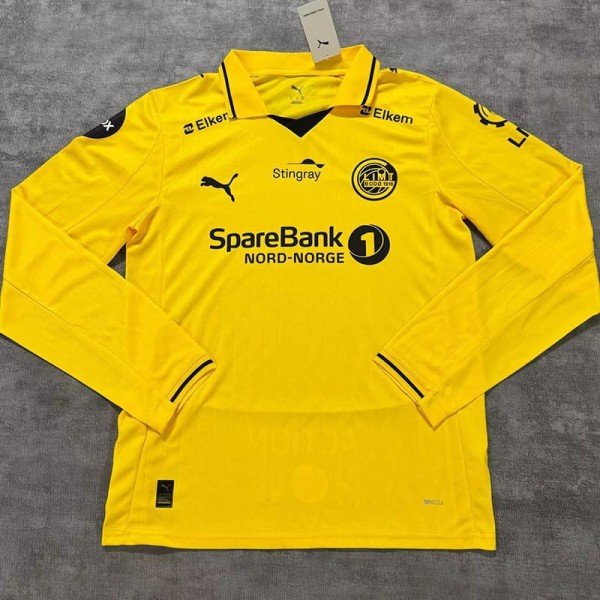 26/27 FK Bodo Glimt Home Yellow Fans Long Sleeve Soccer jersey