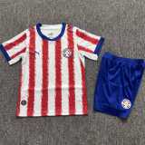 2026 Paraguay Home Fans Kids Soccer jersey