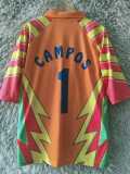 1998 Mexico Goalkeeper Campos #1 Retro Soccer jersey
