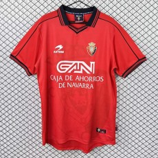 1998/99 Osasuna Home Red Retro Soccer jersey