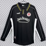 1999/00 FC St. Pauli Away Black Retro Long Sleeve Soccer jersey