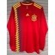 2018 Spain Home Red Retro Long Sleeve Soccer jersey