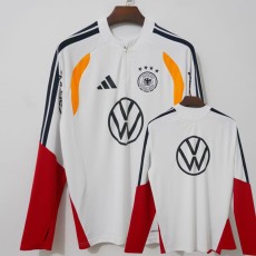 2026 Germany White Half Pull Training Shirts