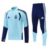 2026 Argentina Light blue Half Pull Tracksuit
