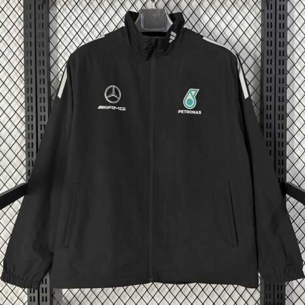 26/27 Mercedes Black Windbreaker