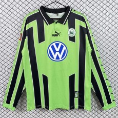 1999/00 Wolfsburg Away Retro Long Sleeve Soccer jersey
