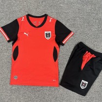 2026 Austria Home Red Fans Kids Soccer jersey