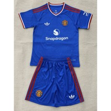 26/27 Man Utd Concept Edition Blue Fans Kids Soccer jersey
