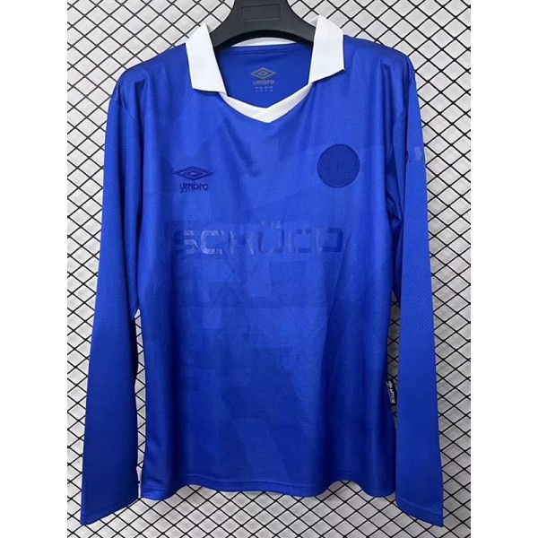 2025/26 Arminia Bielefeld 100th Anniversary Edition Blue Fans Long Sleeve Soccer jersey