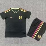2026 Peru Away Black Fans Kids Soccer jersey