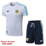 2026 Argentina White Player Training Shorts Suit