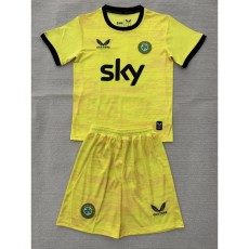 2026 Republic of Ireland GKY Yellow Fans Kids Soccer jersey