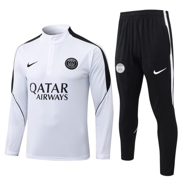 26/27 PSG White Half Pull Tracksuit