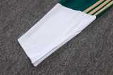 2026 Italy Green Kids Half Pull Tracksuit