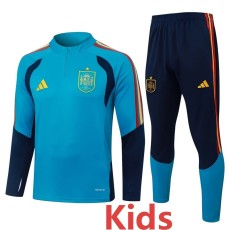 2026 Spain Kids Half Pull Tracksuit